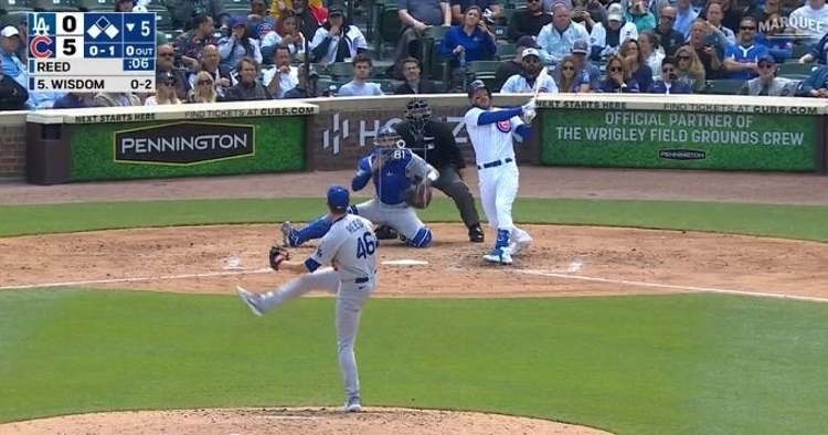 WATCH: Patrick Wisdom blasts 421-foot homer in his first rehab at