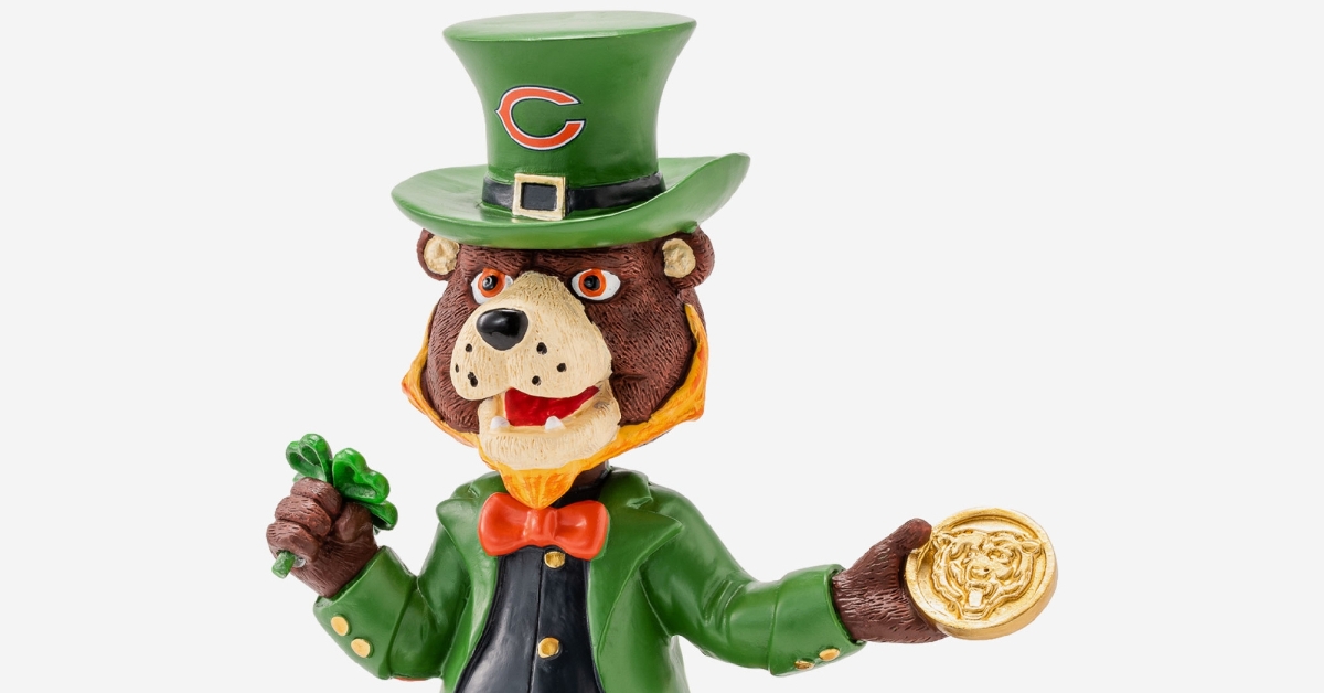 FIRST LOOK: Bears St. Patrick's Day Mascot Bobbleheads released