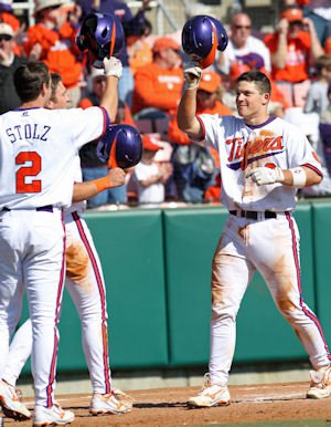 Clemson scored at least two runs in each of the first five innings.