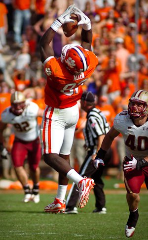 Allen has 65 receptions in his Clemson career, one more than Bennie Cunningham had for the Tigers between 1973-75.