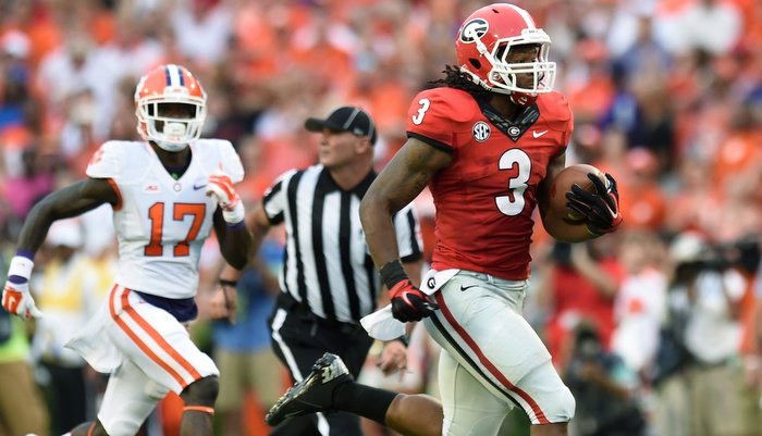 Gurley rushed for a career-high 198 yards