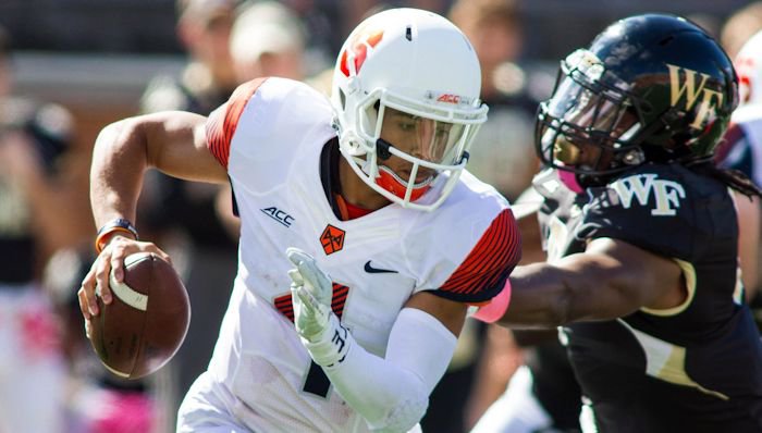 A.J. Long against Wake Forest last week. <span style=