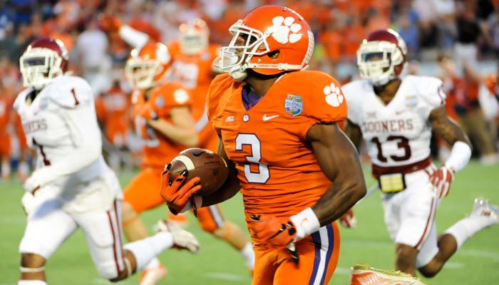 Artavis Scott scored on Clemson's first offensive play - a 65-yard touchdown