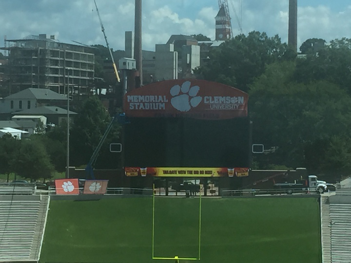 Photo: Clemson scoreboard has a new look | TigerNet