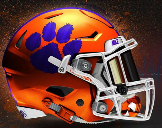 Photo: Orange Helmet Concept Design for Clemson | TigerNet