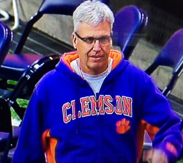 Photo: Rex Ryan on Clemson sidelines for Syracuse game