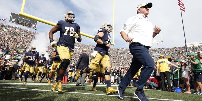 The Irish started Cotton Bowl preparations last weekend (Photo by Brian Spurlock, USAT)