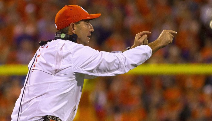 Swinney has the Tigers pointed in the right direction (Photo by Josh Kelly, USAT)