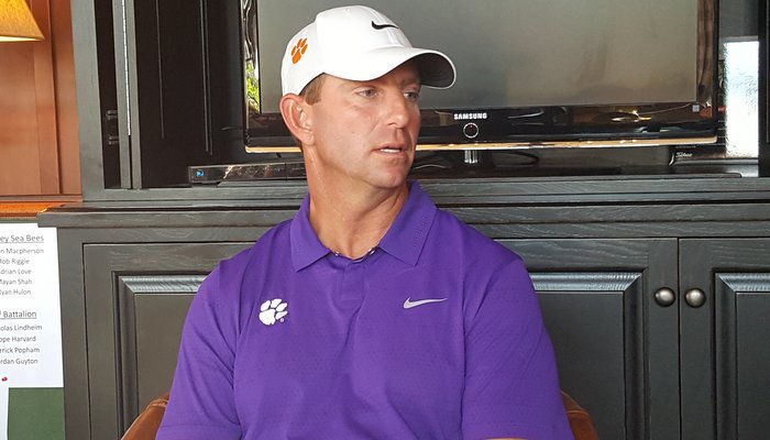 Swinney meets with the media late Wednesday
