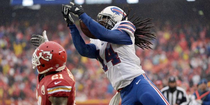 Watkins with one of his two touchdowns on Sunday. <span style=