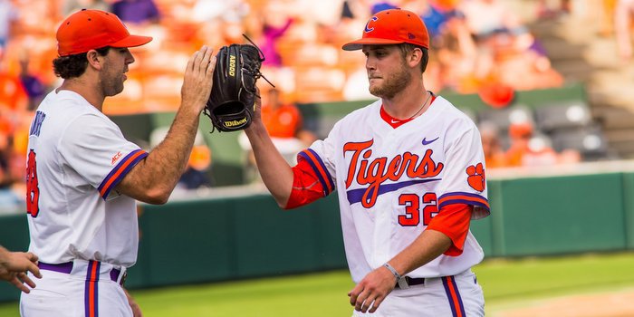Schmidt pitched two scoreless innings (Photo by David Grooms)