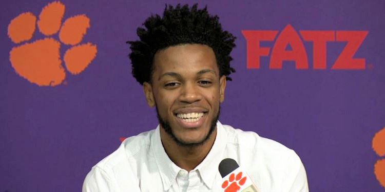 Blossomgame smiles during his press conference Wednesday