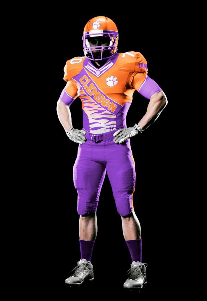 purple clemson football jersey