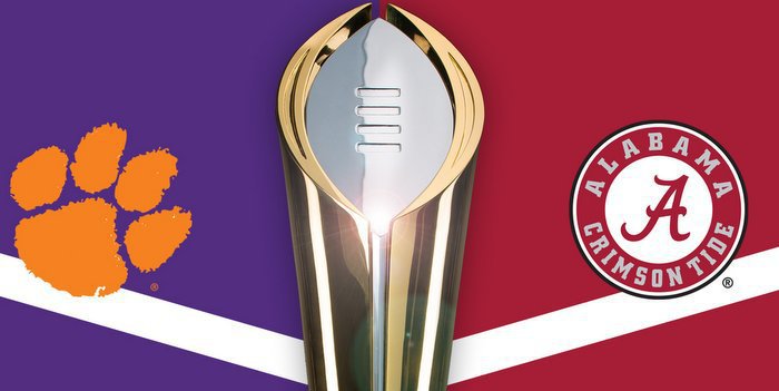 Clemson plays Alabama for the National Championship next Monday night