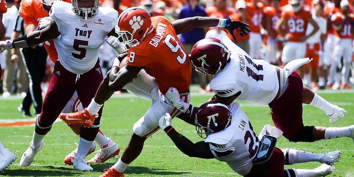 Swinney said the coaches held Wayne Gallman in an effort to see other players