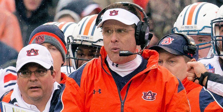 Gus Malzahn and the Auburn Tigers host Clemson Saturday night. (Marvin Gentry/USAT)