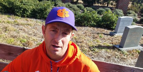 Swinney talks to TigerNet Wednesday afternoon