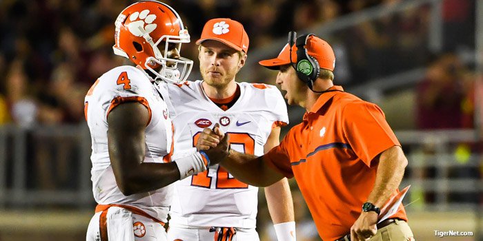 Dabo's plans on how to handle loss to Pitt?