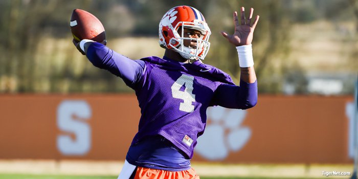 Deshuan Watson at Monday's spring practice.