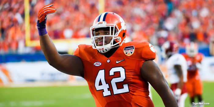 WATCH: Christian Wilkins blocks field goal | TigerNet