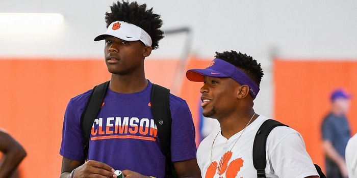 Tee Higgins and Amari Rodgers are on the same team at The Opening