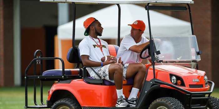 Avery spent time with head coach Dabo Swinney