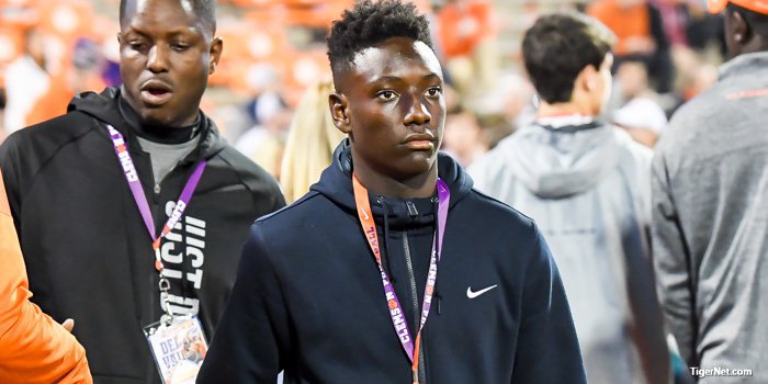 McKinley during his visit for the Clemson-SC game