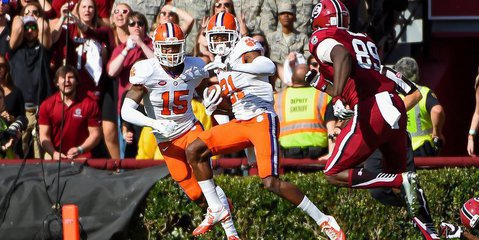 Baker had a big interception against South Carolina in 2015