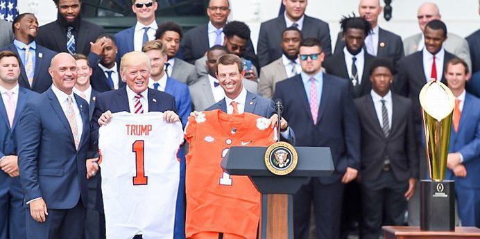 trump clemson jersey