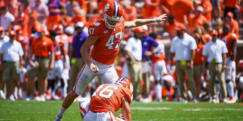 Alex Spence, shown here kicking against Kent St., will get the chance to replace Huegel