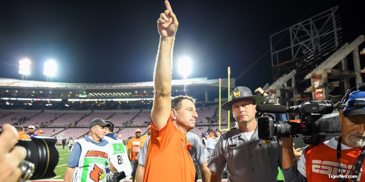 Swinney wanted his Tigers to leave no doubt who was the better team Saturday