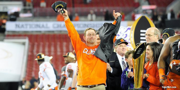 The first of two national titles in three seasons under Dabo Swinney is one of the best games in college football history.