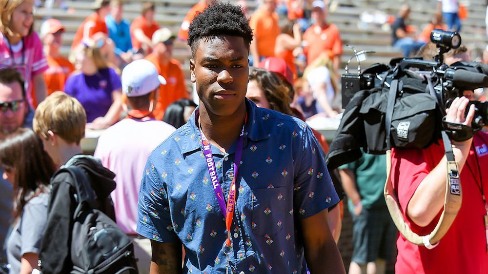 O'Neil on an unofficial visit at Clemson