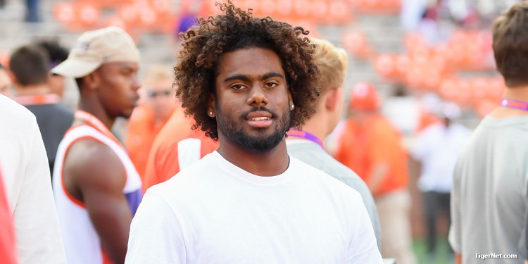 Radley-Hiles at his unofficial visit to Clemson