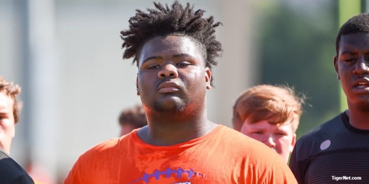 Sopsher visited Clemson for the 2017 Dabo Swinney Football camp