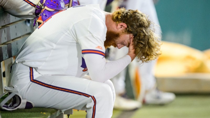 Grayson Byrd late in the loss to the Commodores (Photo by David Grooms)