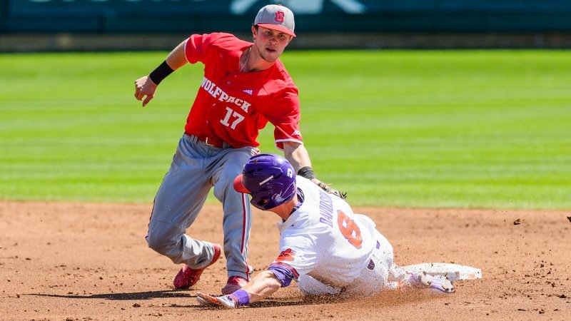 Logan Davidson in action early against NC State (Photo by David Grooms)