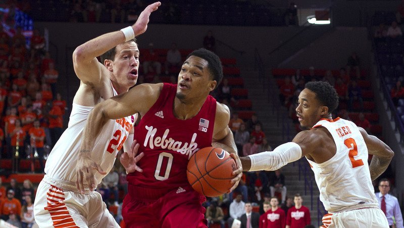 Nebraska edged Clemson by two Monday night at Littlejohn Coliseum (Photo by Josh Kelly, USAT)