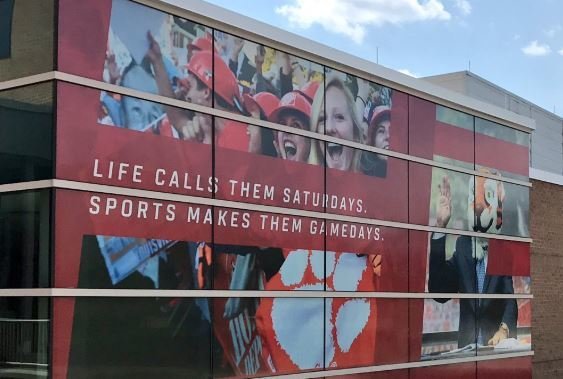ESPN Headquarters features gigantic Clemson sign | TigerNet