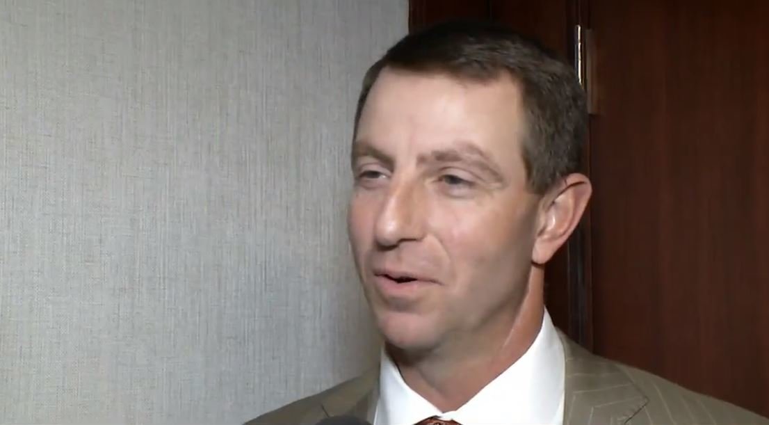 Clemson coach Dabo Swinney hadn't heard that Lawrence hasn't been north of Virginia before, but he doesn't see the weather factor as impactful.