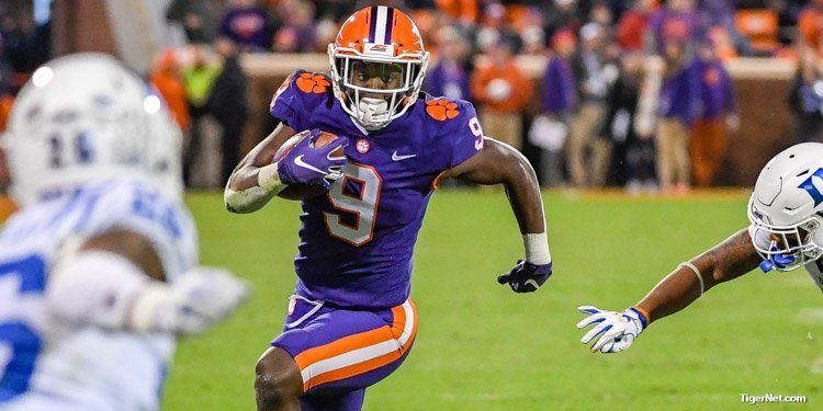 Etienne says he got down on himself in the first half against Duke