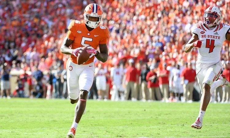 Clemson WR Tee Higgins had the second most vote on offense.