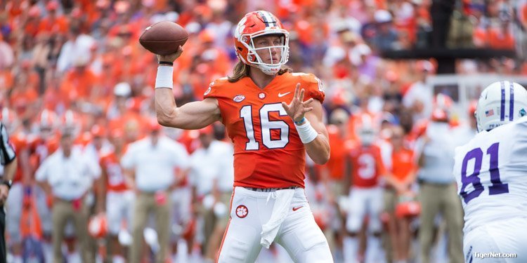 Trevor Lawrence has helped lead Clemson into a scoring opportunity in almost 70 percent of his drives this season.