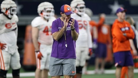 Swinney's Tigers went through a situational scrimmage Tuesday