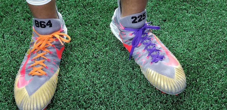 Bryton Constantin's customized Nike cleats