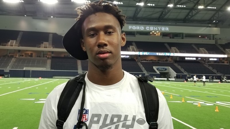 Ladson talks to the media at The Opening Saturday