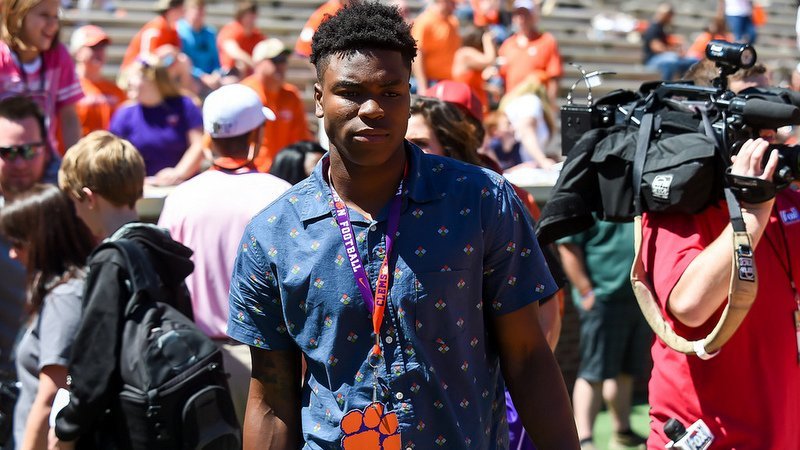 O'Neil on an unofficial visit at Clemson