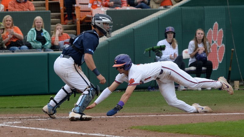 Walk-off!! Davidson's two-run, 9th inning homer leads Clemson to sweep of UNC