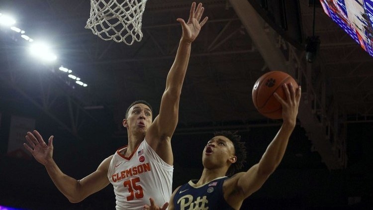 Javan White gets the early block for the Tigers (Photos by Josh Kelly, USAT)