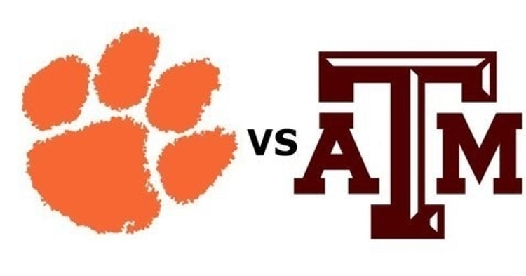 Clemson and Texas A&M kick off Saturday at 3:30 pm on ABC